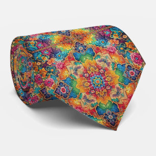 Persian Rug Oriental Rug Rainbow Color Pattern Tie
