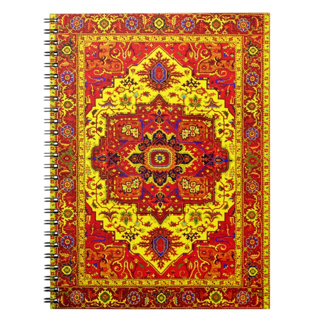 PERSIAN RUG - Red & Yellow Notebook (Front)