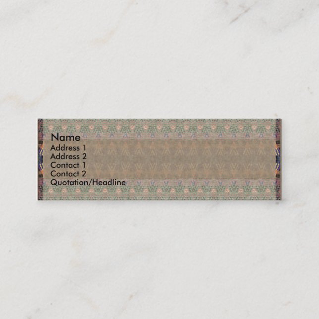 Persian Rug Skinny Card (Front)