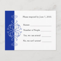 Persian Scroll RSVP Card