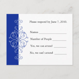 Persian Scroll RSVP Card