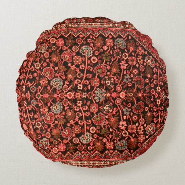 Persian Silk Rug Print  Round Cushion (Front)
