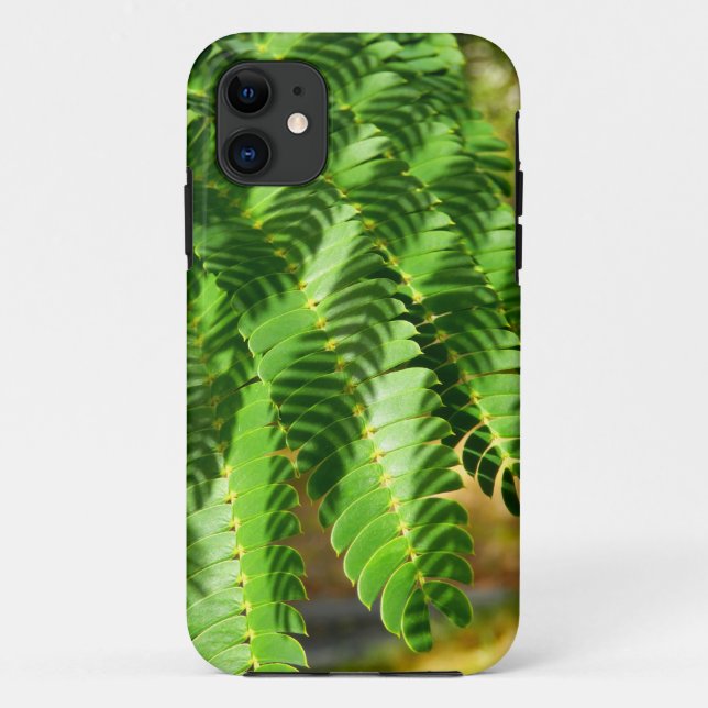 Persian Silk Tree leaves iPhone SE+5/5S Case (Back)