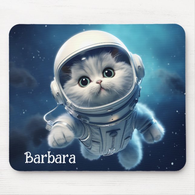 Persian Space Cat  Mouse Pad (Front)