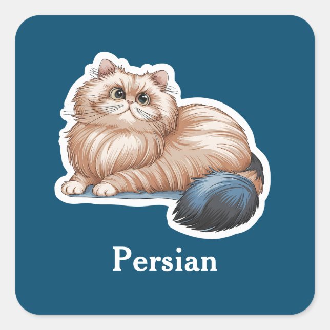 Persian Square Sticker (Front)