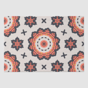 Persian Star Pattern Yellow Beige Orange Tissue Paper