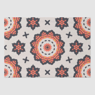 Persian Star Pattern Yellow Beige Orange  Tissue Paper