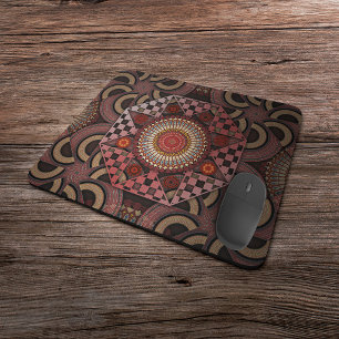 Persian sunniest framed ethnic semicircle mandala  mouse pad