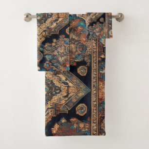 Persian Trendy Beautiful Old Pattern Collection Bath Towel Set
