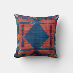 Persian & Turkish Blue Kilim Rug Pillows: A Fusion Cushion