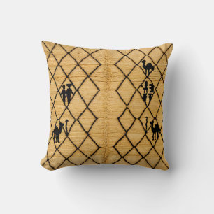 Persian Yellow Rug Kilim Lumbar Pillows: Elegant Cushion