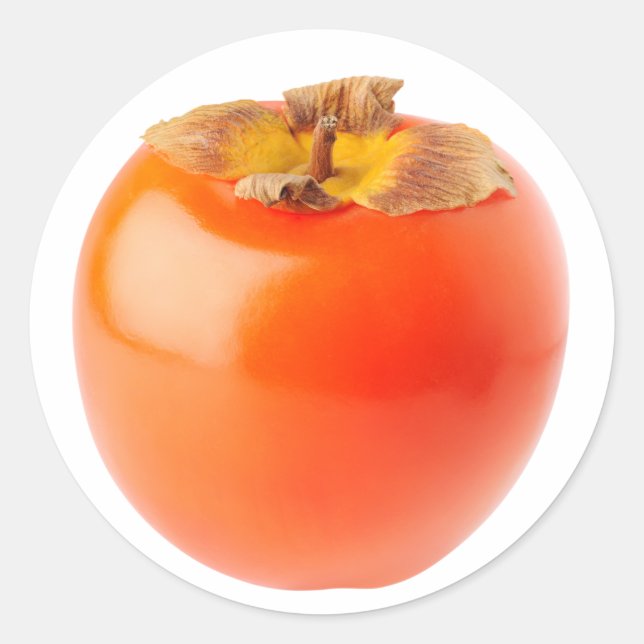 Persimmon Classic Round Sticker (Front)
