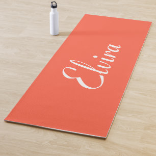 Persimmon Elegant Name   Stylish Trendy Yoga Mat