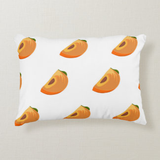 Persimmon pattern isolated on a white background.  decorative cushion