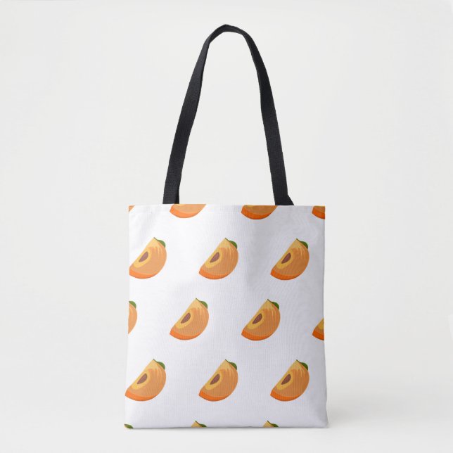 Persimmon pattern isolated on a white background.  tote bag (Front)