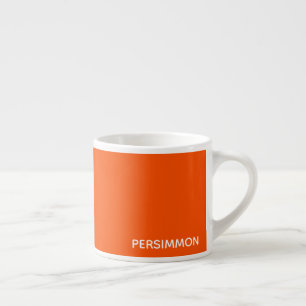 Persimmon red color name espresso cup