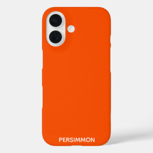 Persimmon red colour name iPhone 16 case