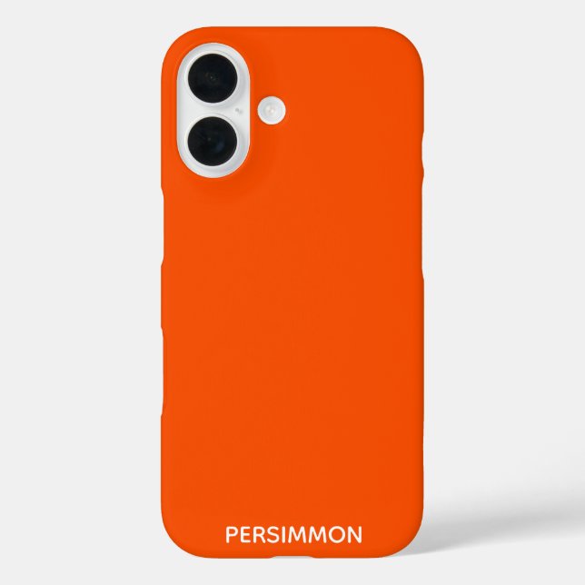 Persimmon red colour name Case-Mate iPhone case (Back)