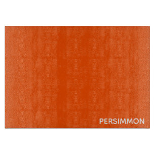 Persimmon red colour name cutting board
