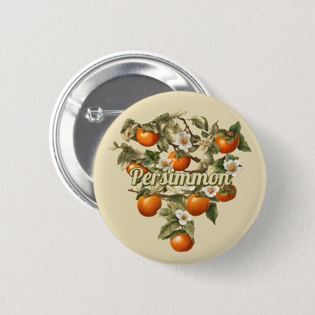 Persimmons 6 Cm Round Badge (Front & Back)