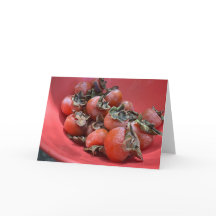 Persimmons Blank Note Card