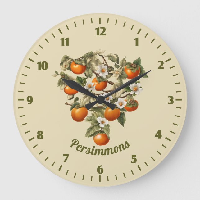 Persimmons Large Clock (Front)