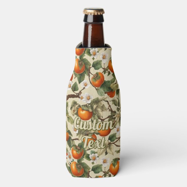 Persimmons Pattern Bottle Cooler (Bottle Front)