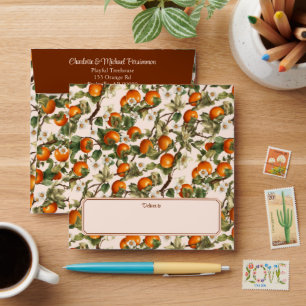 Persimmons Pattern Envelope