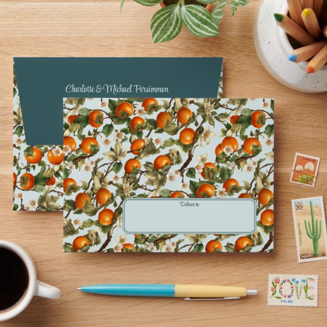 Persimmons Pattern Envelope (Desk)