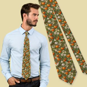 Persimmons Pattern Tie