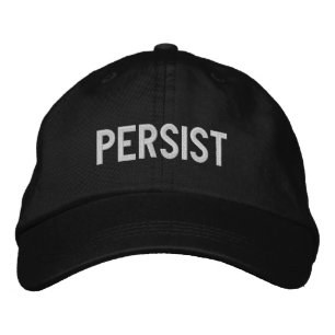 Persist white embroidered hat