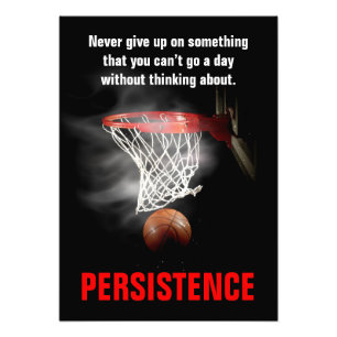 Persistence Basketball Inspirational Motivational Photo Print