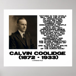 Persistence Determination Omnipotent Coolidge Poster