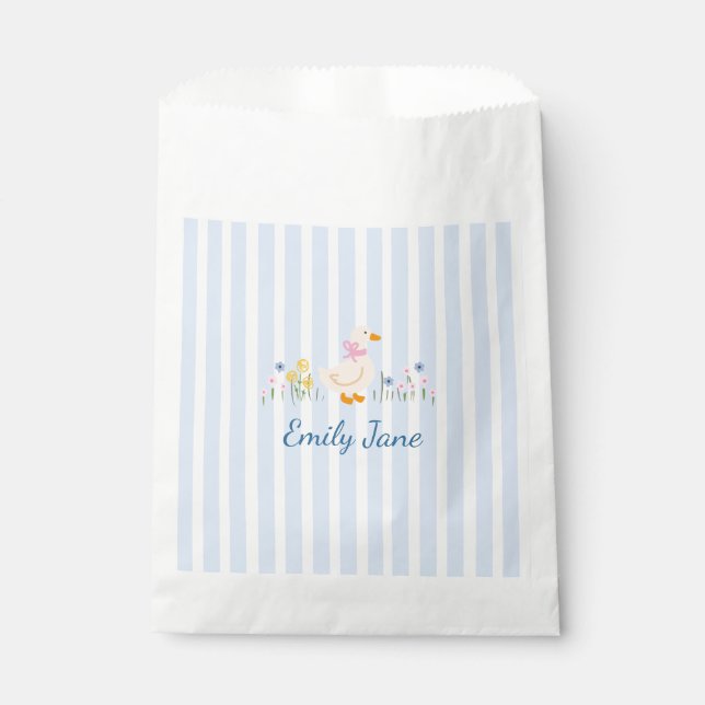 Persoanlized Baby Shower Favour  Bag (Front)