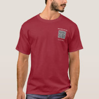 Persobnalized Your QR Code T-Shirt and Custom Text