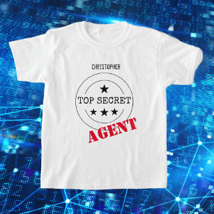 Persojnalised Secret Agent T-Shirt