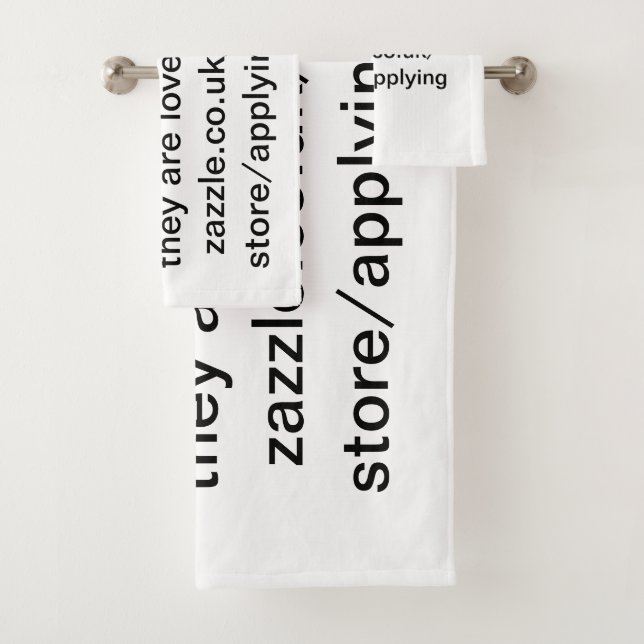 person accepts that they are loved. bath towel set (Insitu)