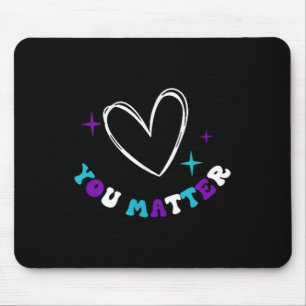 Person Behind Suicide Prevention Depression Awaren Mouse Pad