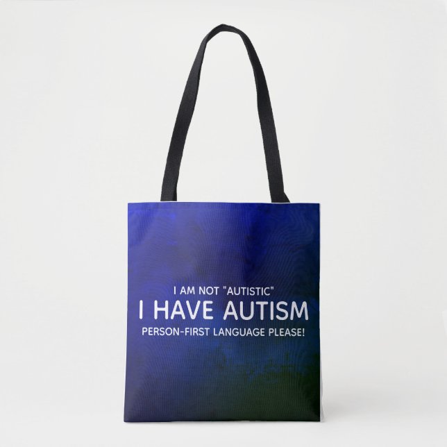 Person First Autism Tote Bag (Front)