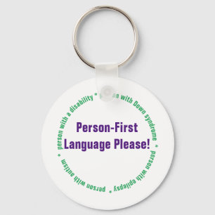 Person First Language Key Ring