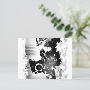 Person Holding a Black Dslr Camera Postcard