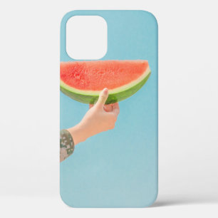 Person holding sliced watermelon iPhone 12 case