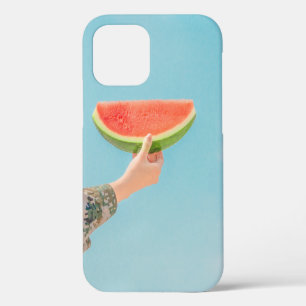 Person holding sliced watermelon iPhone 12 case