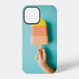 Person holding yellow and brown ice cream cone iPhone 12 case
