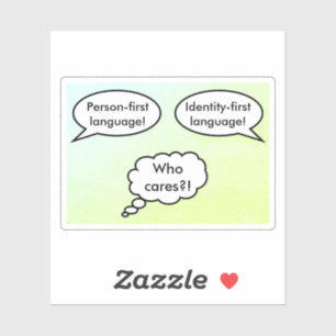 Person Identity Speech Bubbles Sticker