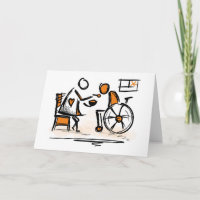 Person in a wheelchair. Hospital, nursing home