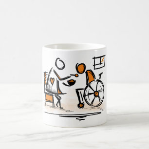 Person in a wheelchair. Hospital/nursing home Coffee Mug