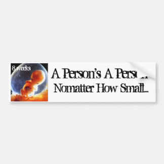 person nomatter how small bumper sticker