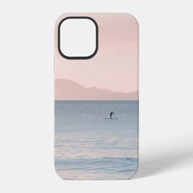 PERSON PADDLE BOARDING iPhone CASE (Back)