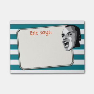 Person Shouting on White Stripes on any Colour Post-it Notes